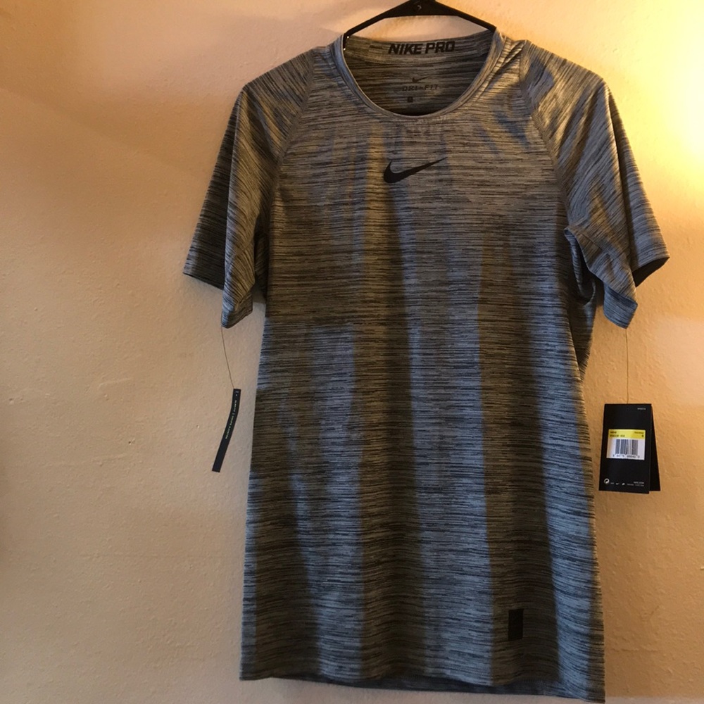 Nike Mens Pro- Heather Shirts - Picture 2 of 5